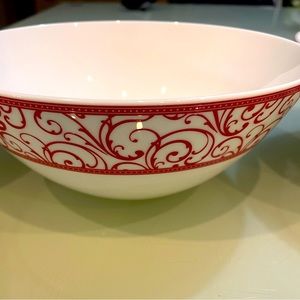 Ciroa Fiori Red Bowl soup/pasta/cereal New With Tag NWT Fine Bone China  6.5”